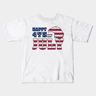 4th of July Independence Day USA Eagle American Flag Kids T-Shirt